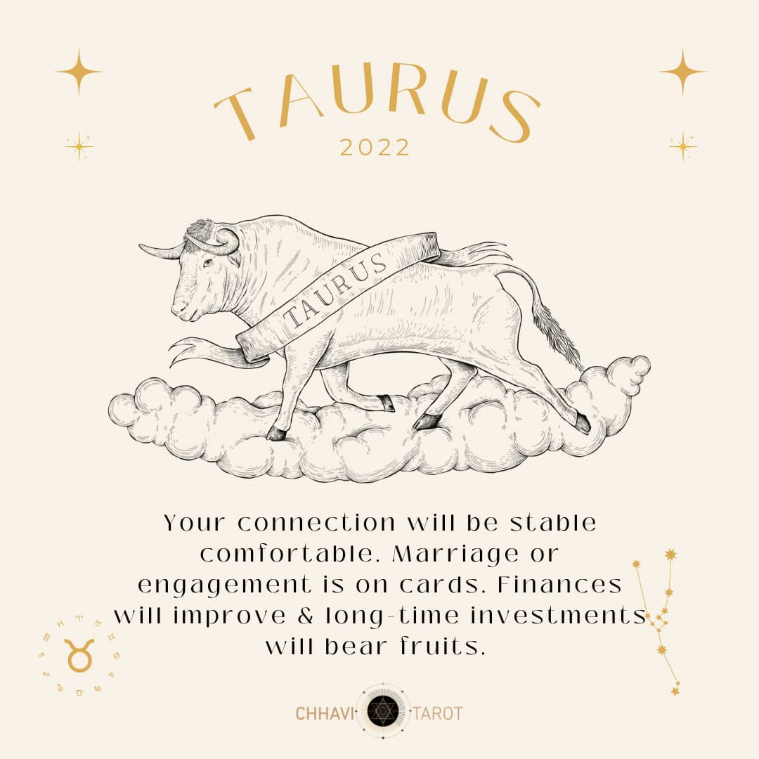 Taurus Horoscope 2022: Tarot Predictions for love, career, finance & health