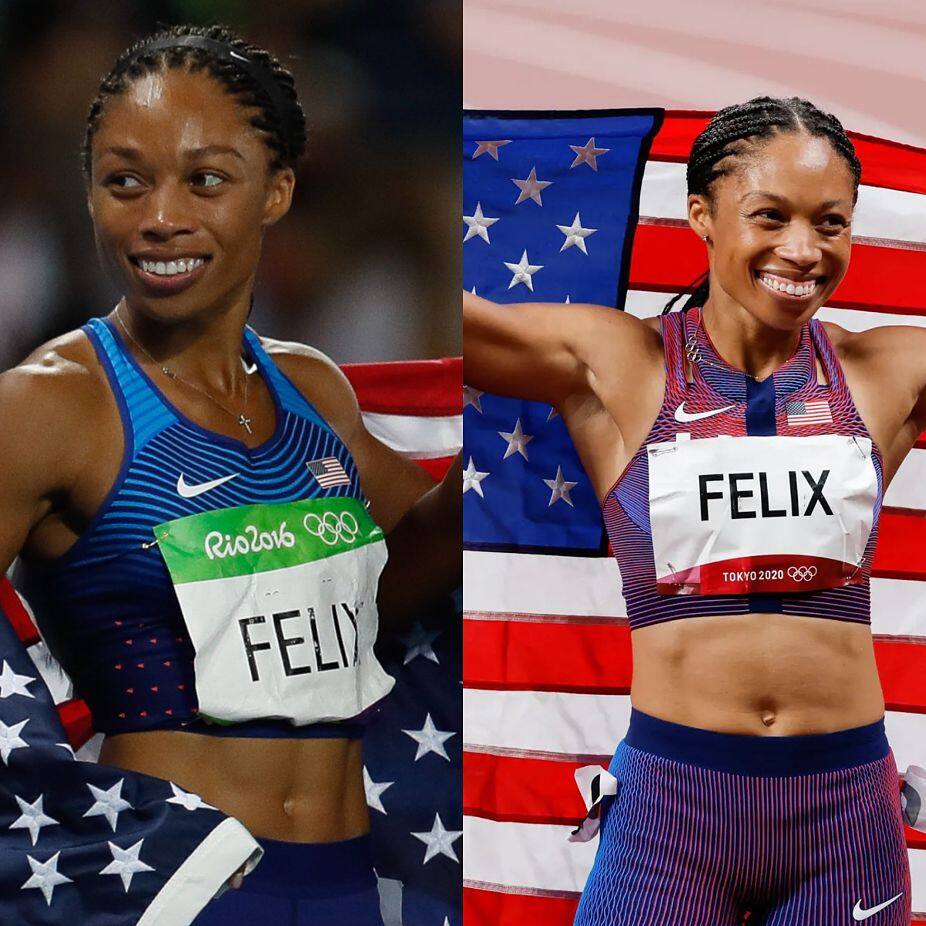 Allyson Felix called it a day in style