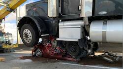 Shocking! Woman survives horrific accident with truck, check pictures here