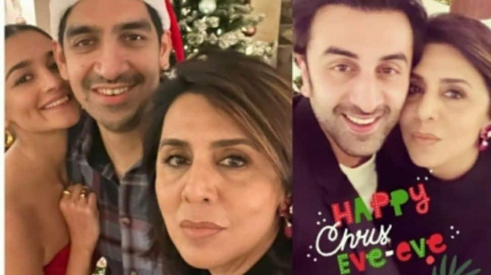 Neetu Kapoor, Alia-Ranbir celebrate Xmas with 'Brahmastra' director