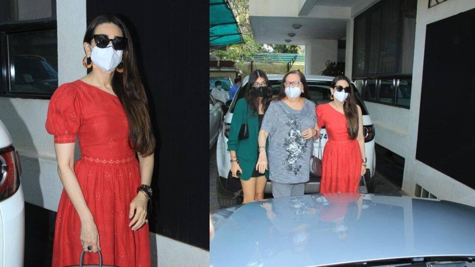 Karisma Kapoor spotted with daughter