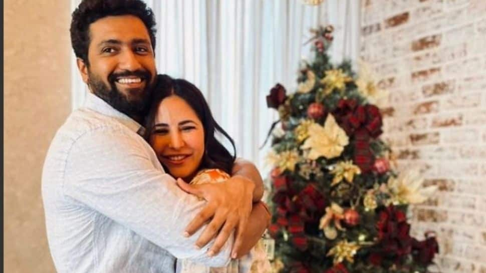 Vicky Kaushal wraps Katrina Kaif in his arms as they celebrate FIRST Christmas together post wedding!