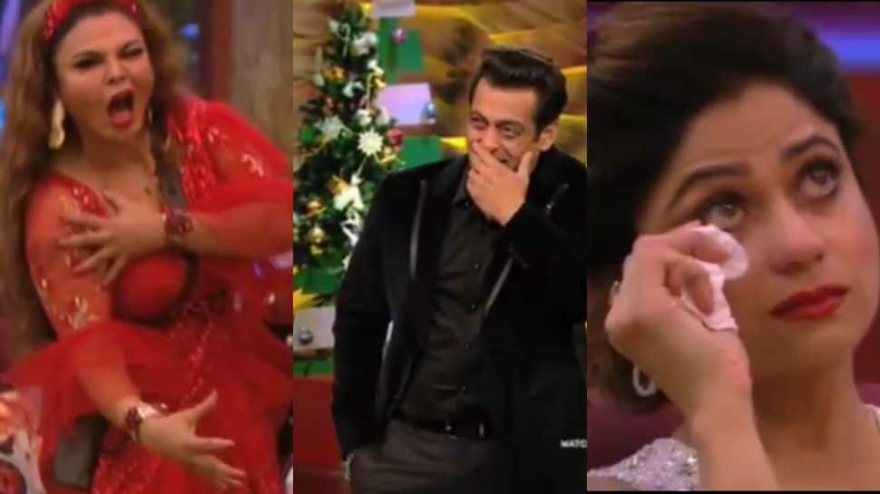 Bigg Boss 15: Salman Khan laughs at Rakhi Sawant&#039;s joke on Shamita Shetty, actress takes offence, watch promo