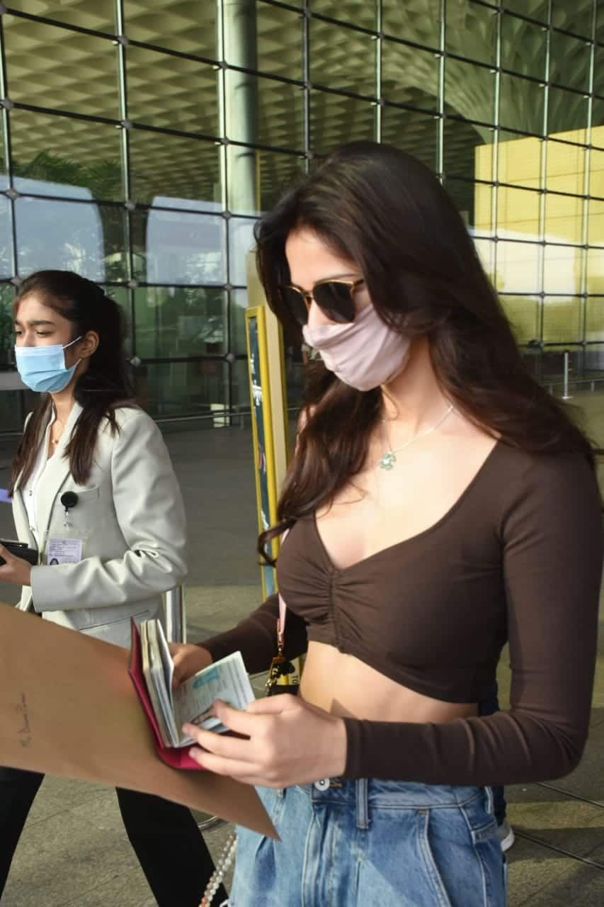 Disha Patani spotted at airport