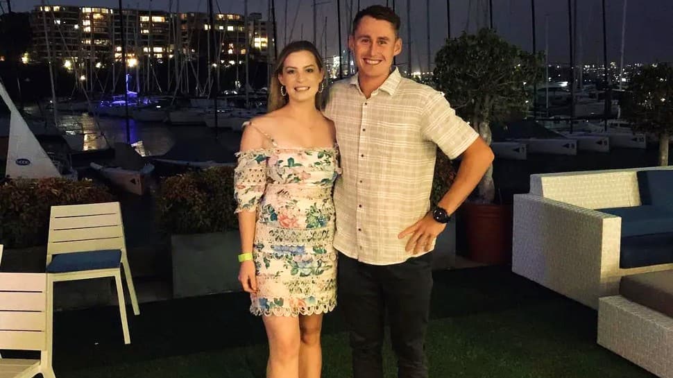 World No. 1 Test batsman Marnus Labuschagne from Australia is married to Rebekah since 2017. (Source: Twitter)