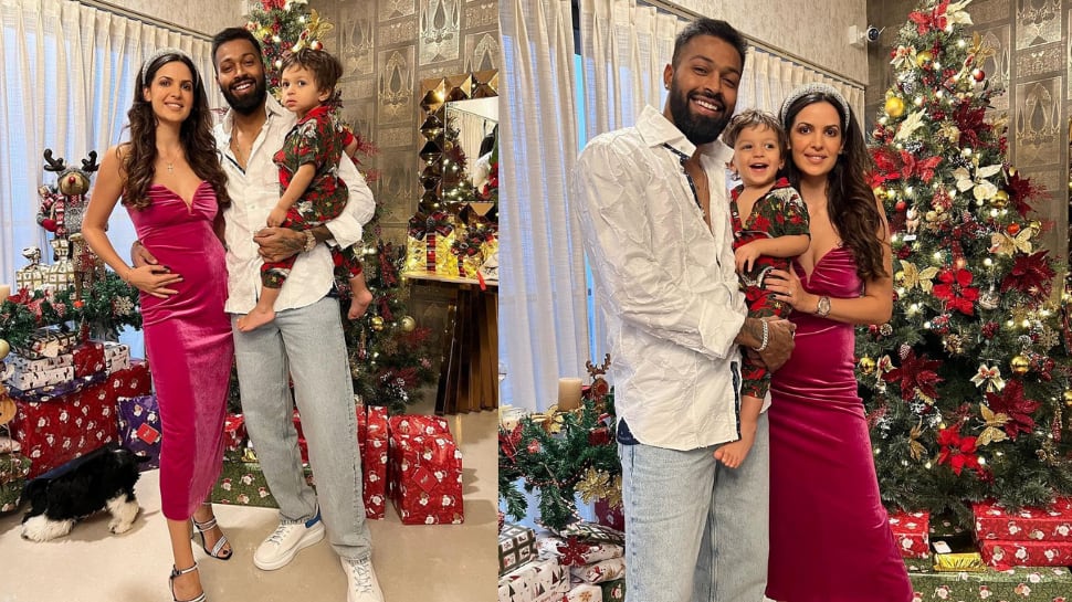 Hardik Pandya’s wife Natasa Stankovic sparks pregnancy rumours after sharing photos from Christmas celebration