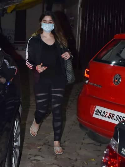 Sara Tendulkar spotted in black see-through tights