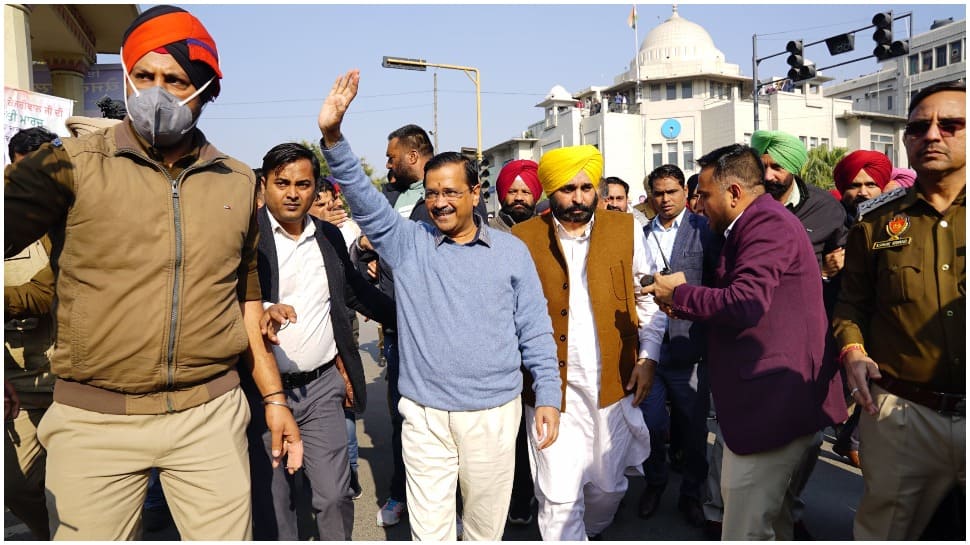 &#039;This is the weakest govt in Punjab ever&#039;: Arvind Kejriwal attacks Congress at Shanti March in Patiala