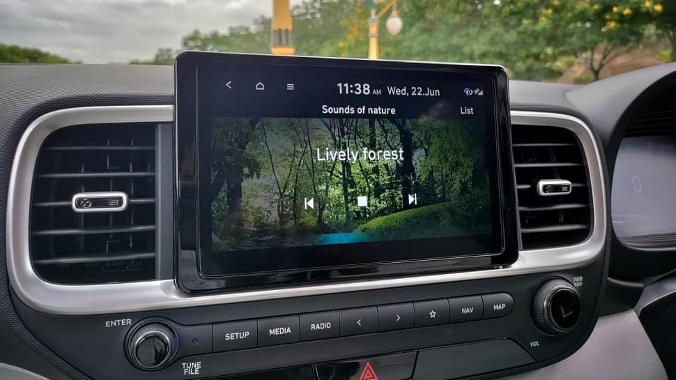 2022 Hyundai Venue facelift infotainment screen