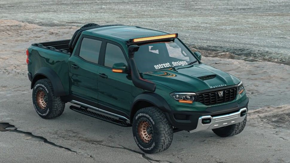 Mahindra Electric Pickup Truck Render - Based On New Design Language