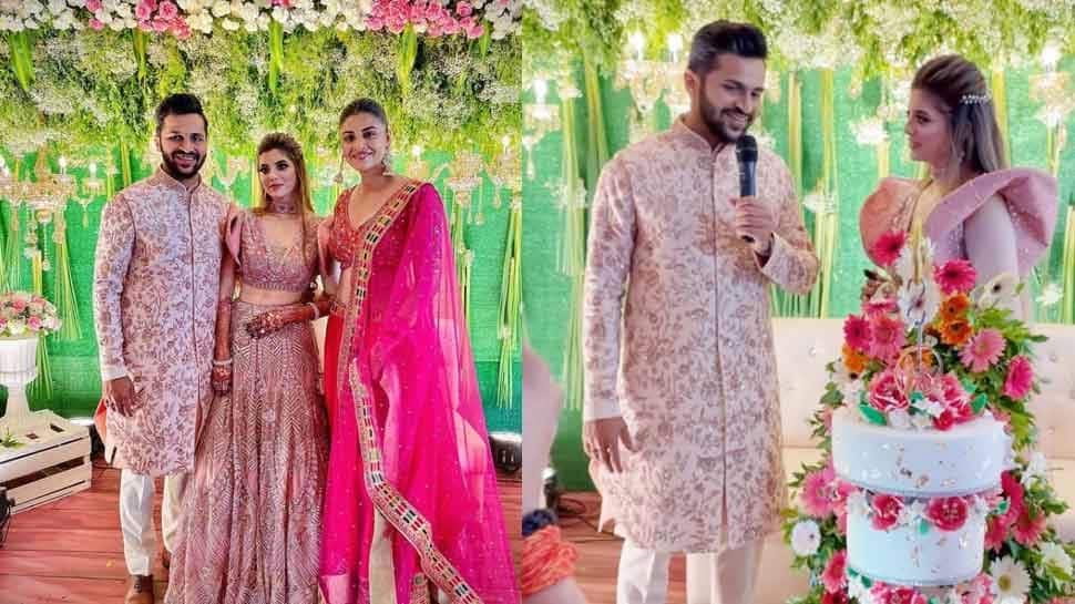 The intimate engagement ceremony of Shardul Thakur and Mitali Parulkar was held at a facility of the Mumbai Cricket Association (MCA) in the Bandra Kurla Complex (BKC) and was attended by around 75 people including the couple's close friends and family members. (Source: Twitter)