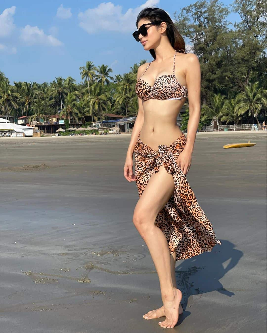 Mouni sets the mercuary soaring in a leopard print bikini