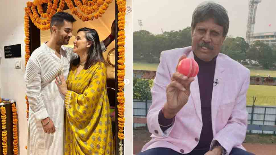 Neha Dhupia shares photo with Kapil Dev, his wife Romi on cricketer&#039;s birthday, talks about his cat