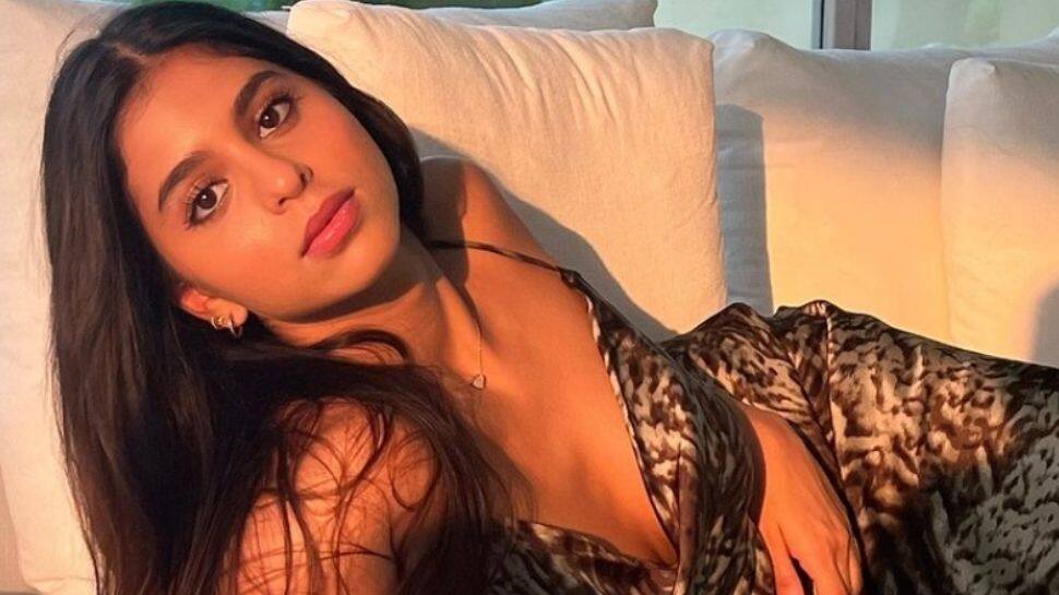 Suhana Khan strikes killer pose for fans in sultry, animal print dress - See pics