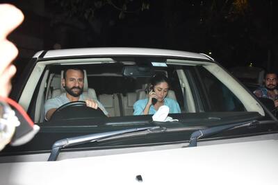 Kareena Kapoor and Saif Ali Khan spotted in the city