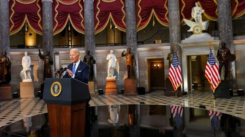 Donald Trump spun &#039;web of lies&#039; about 2020 election, says US President Joe Biden a year after Capitol siege