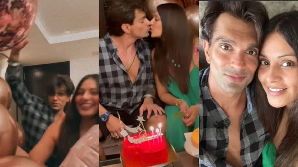 Birthday girl Bipasha Basu kisses hubby Karan Singh Grover in adorable video  - Watch