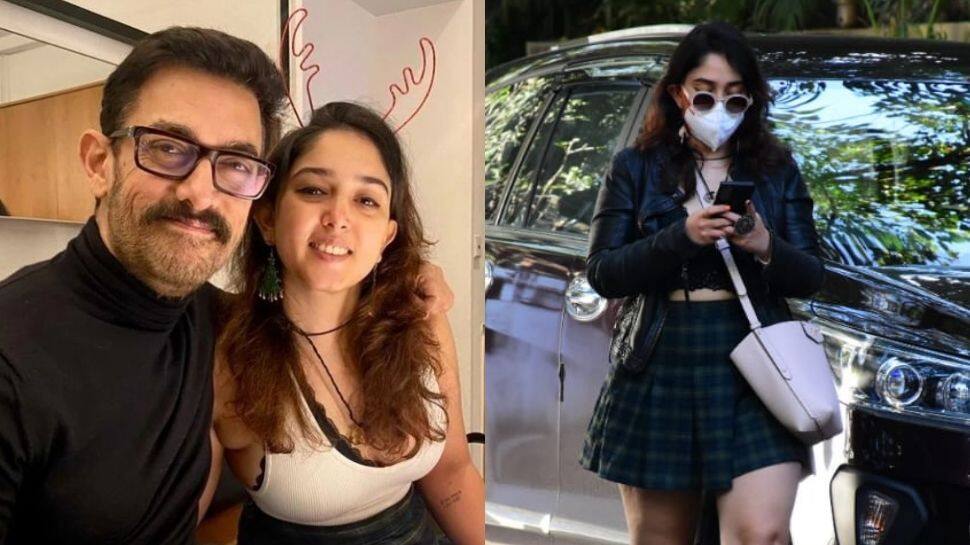 Aamir Khans daughter Ira Khan makes rare appearance in black leather ...