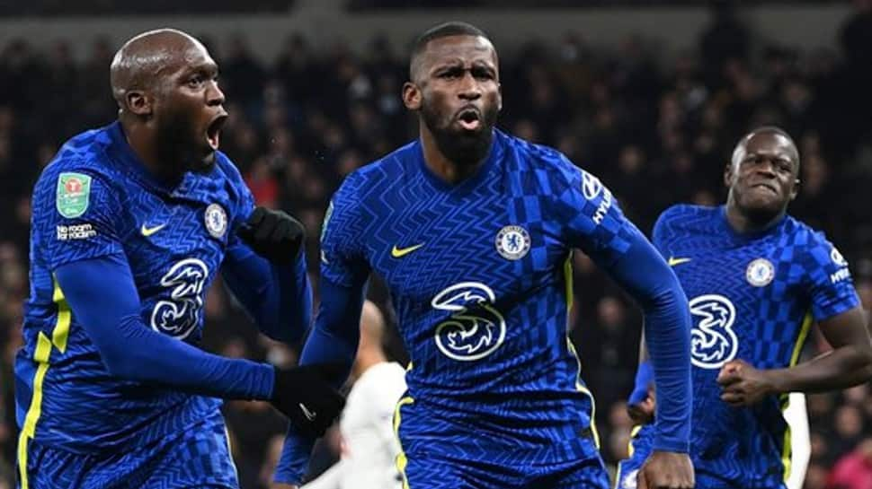 Antonio Rudiger scores as Chelsea beat Tottenham Hotspur to reach League Cup final