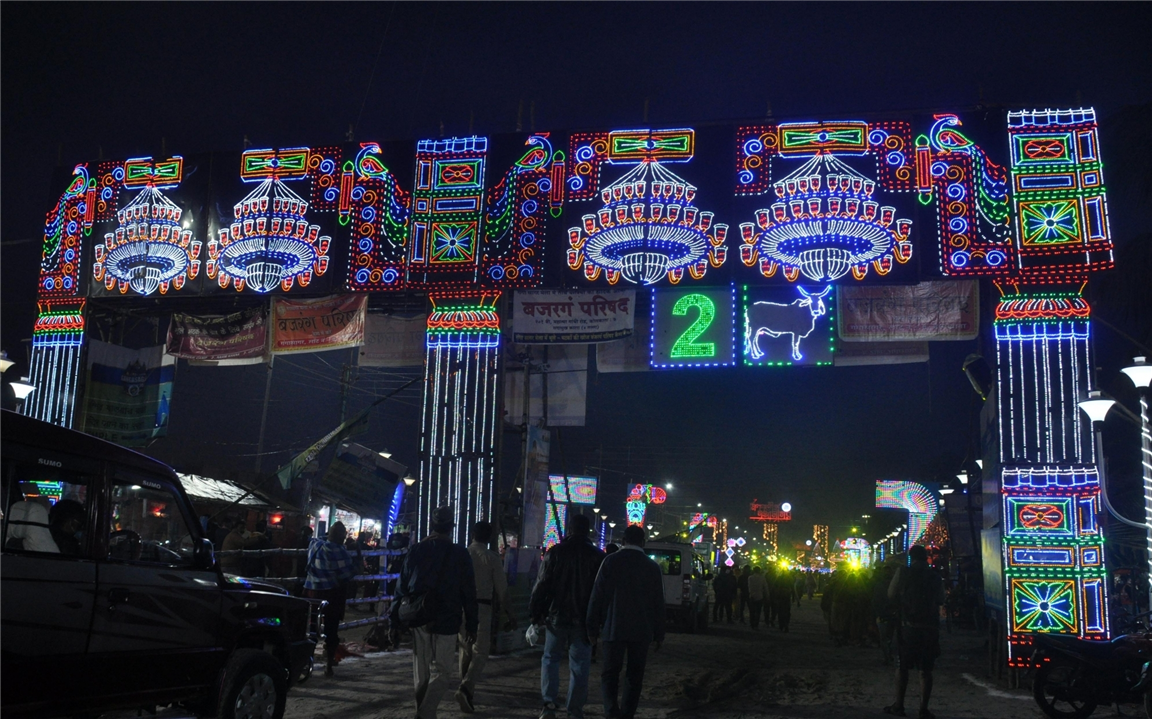 Famous Kapil Muni Temple on Gangasagar Island on the eve of Makar Sankranti