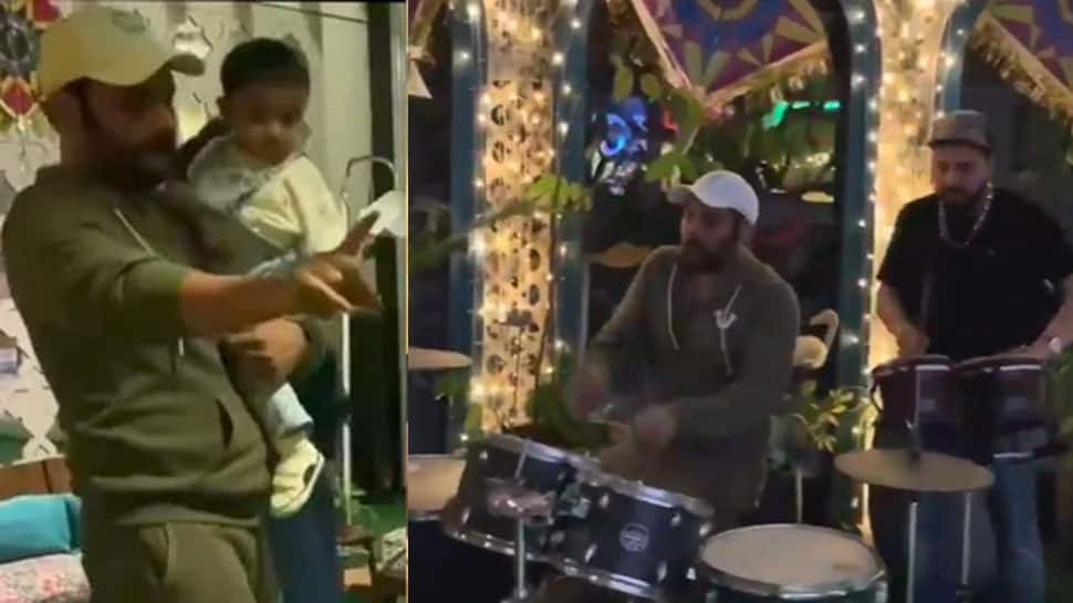 Kapil Sharma dancing with his son on Lohri goes viral, Mika Singh plays the drums - Watch