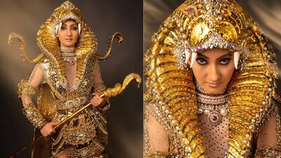 Mrs India World 2021 wins Best National Costume