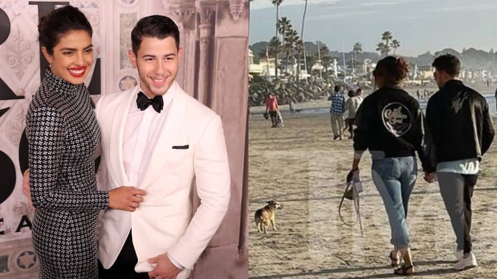 Priyanka Chopra and Nick Jonas walk hand-in-hand on their beach day out with pets thumbnail