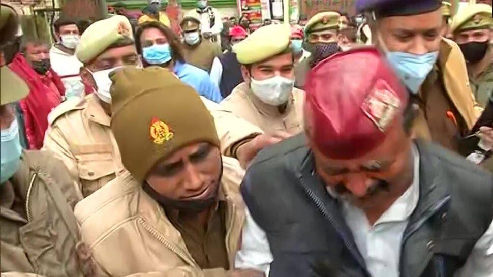 Denied ticket, Samajwadi Party leader tries to immolate self outside party office