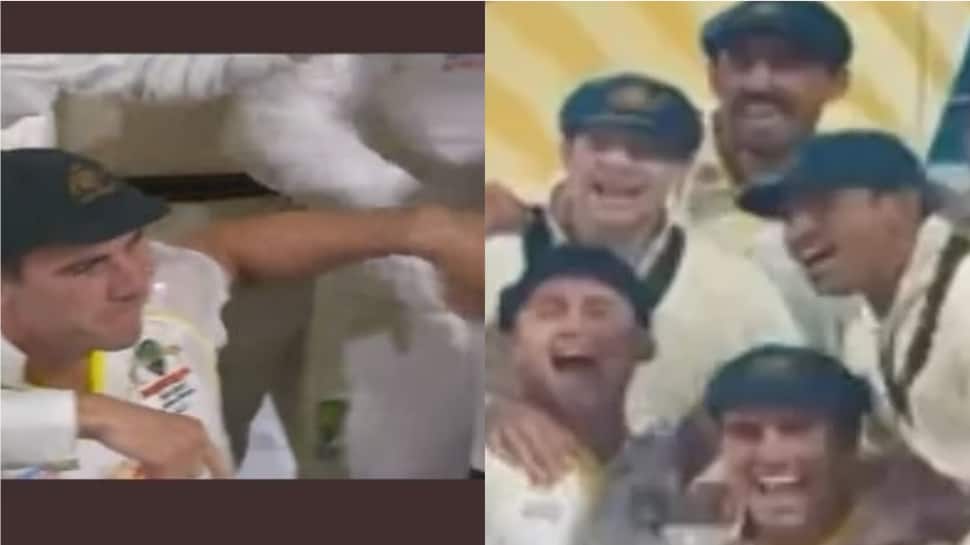 Pat Cummins stops teammates from celebrating with booze to get Usman Khawaja back on stage - WATCH