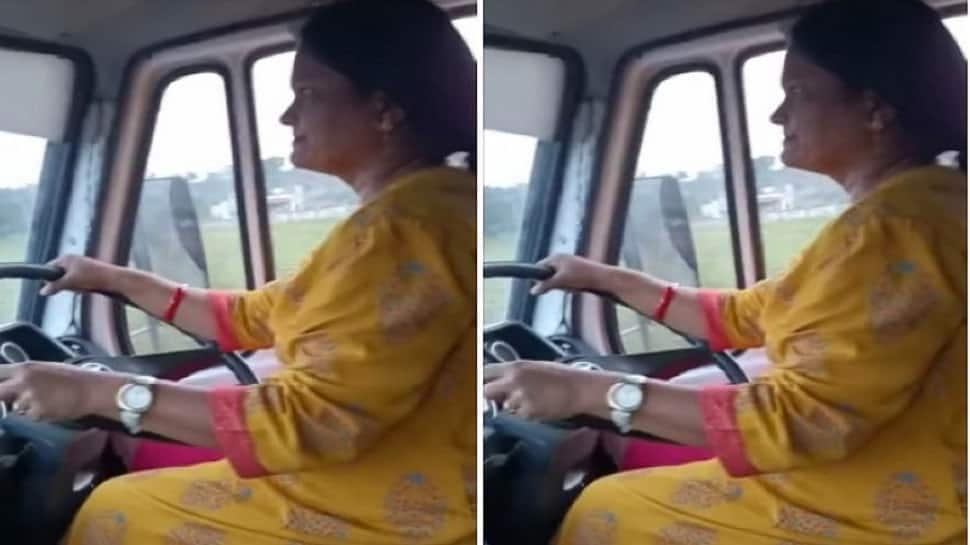 Untrained woman takes control of picnic bus after driver suffers a seizure