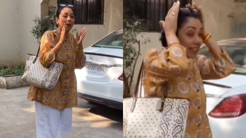 I have oil in my hair: &#039;Anupamaa&#039; fame Rupali Ganguly shies away from paps in viral video!