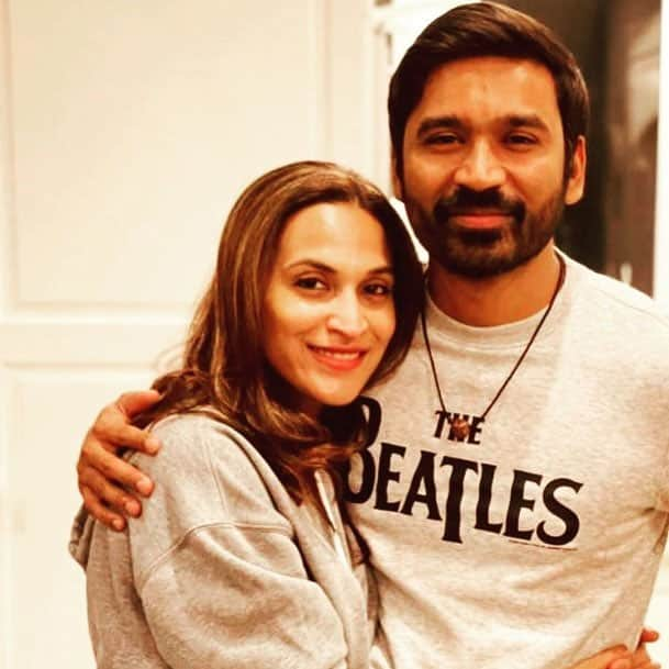 Dhanush with wife Aishwaryaa Rajinikanth 