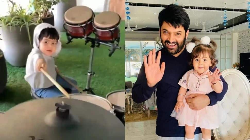 Kapil Sharma shares awwdorable video as daughter Anayra plays drum, tells him: ‘Papa you play’