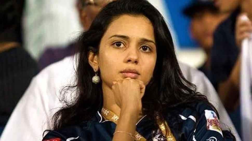Gayatri Reddy is the daughter of Venkatram Reddy, the owner of Deccan Chronicle Pvt Ltd. and the former owners of Deccan Chargers IPL team. (Source: Twitter)