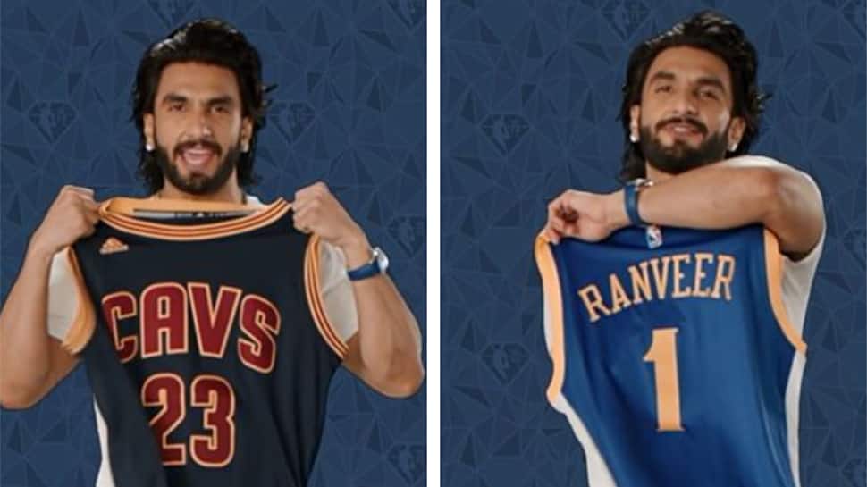 Ranveer Singh displays his favorite NBA jerseys