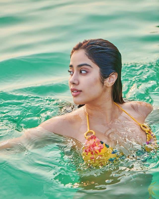 Janhvi Kapoor rocks in a floral bikini set