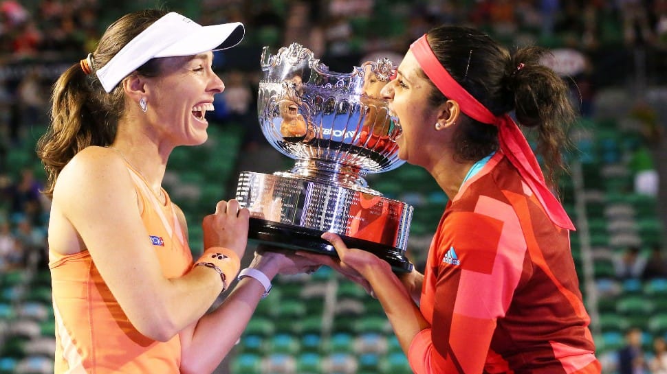 Sania Mirza became world number one in doubles during her successful partnership with Swiss legend Martina Hingis. Sania was the first Indian to be ranked No. 1 doubles player in April 2015. (Source: Twitter)