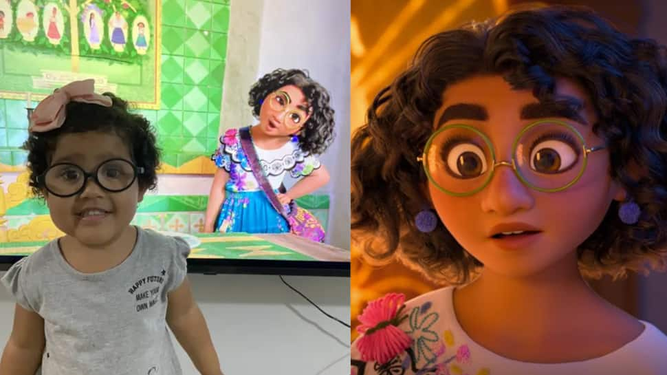 This 2 years old looks just like a young Mirabel from  Disney’s ‘Encanto’, her reaction is priceless - WATCH