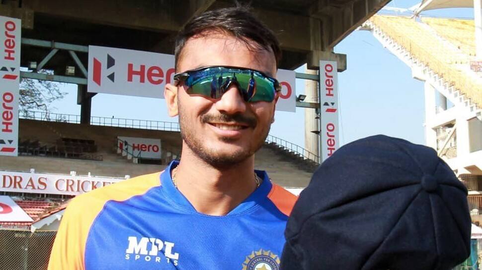 Axar Patel had a sensational start to his Test career in 2021, picking up 36 wickets in 5 Tests with 5 five-wicket hauls. (Source: Twitter)