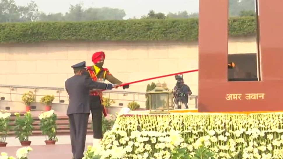 Amar Jawan Jyoti merged with eternal flame at National War Memorial