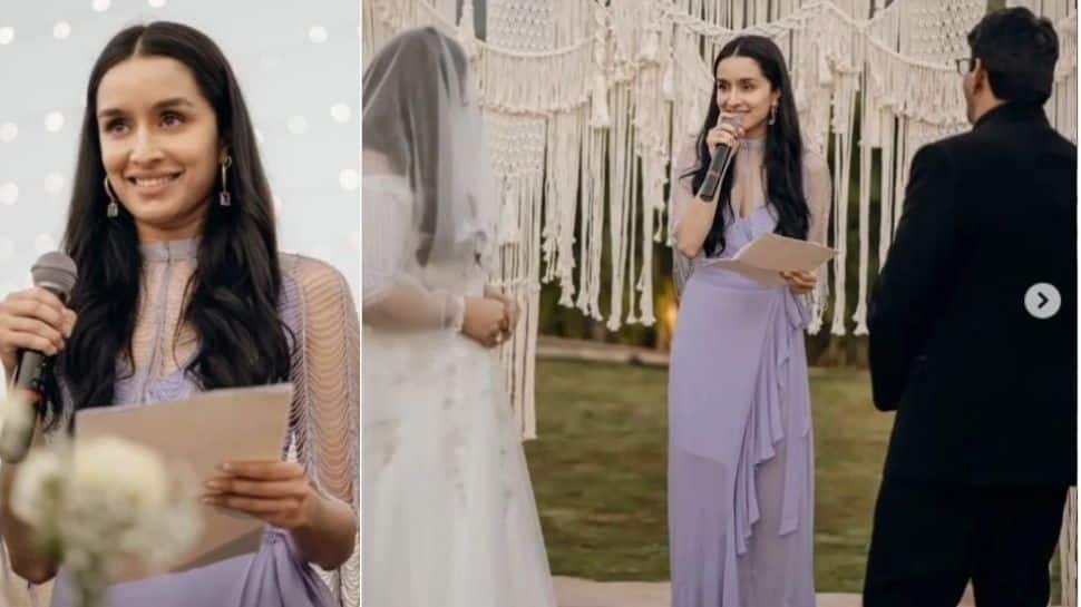 Shraddha Kapoor turns officiator for her makeup artist's wedding- WATCH!