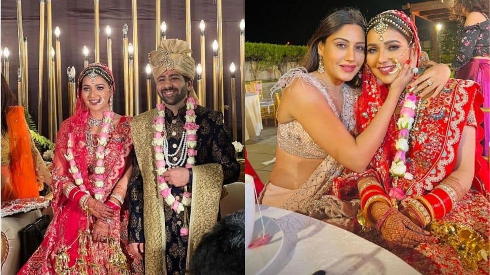 Kundali Bhagya actor Mansi Srivastava marries Kapil Tejwani, Surbhi Chandna attends wedding