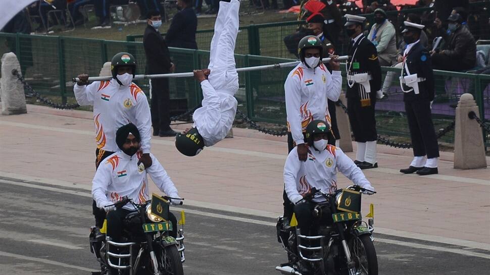 ITBP Dare Devils perform ahead of R-Day parade