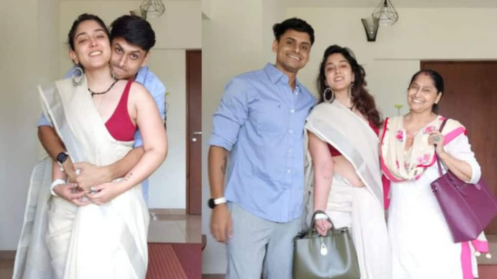 Ira Khan stuns in boyfriend Nupur Shikhare’s mother white khadi saree: PICS