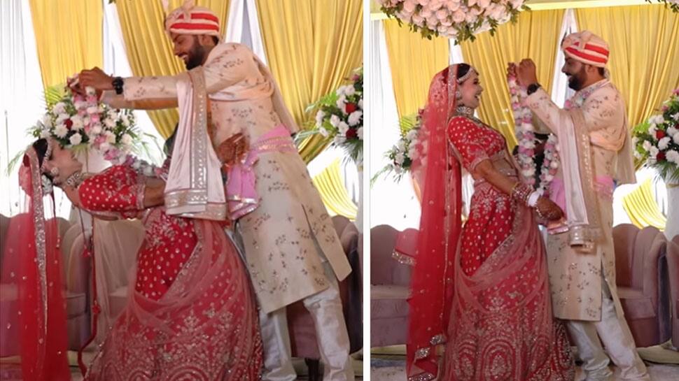 Matrix Wali Dulhan! THIS desi bride bends it like Beckham at jaimala ceremony - Watch