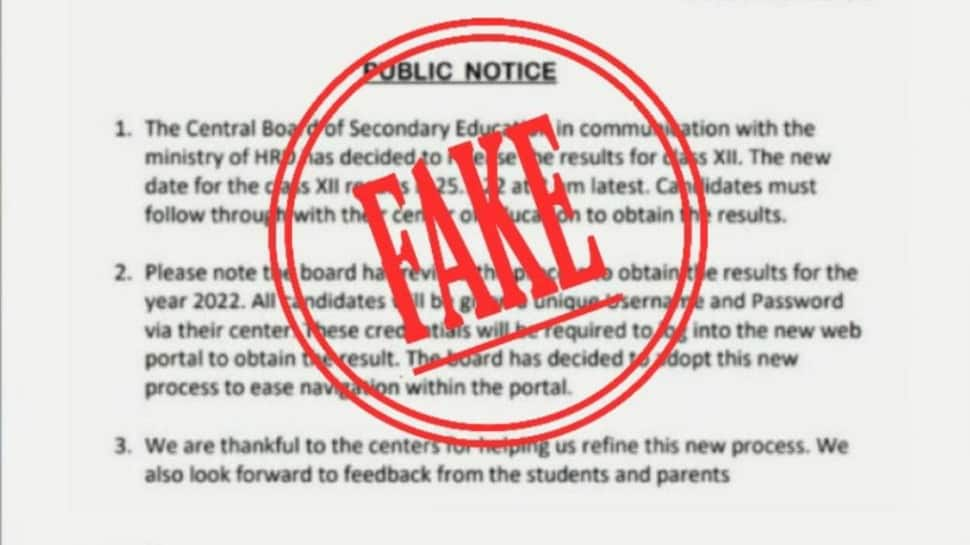 CBSE Term 1 Exam: Board warns against FAKE notice regarding results, check here