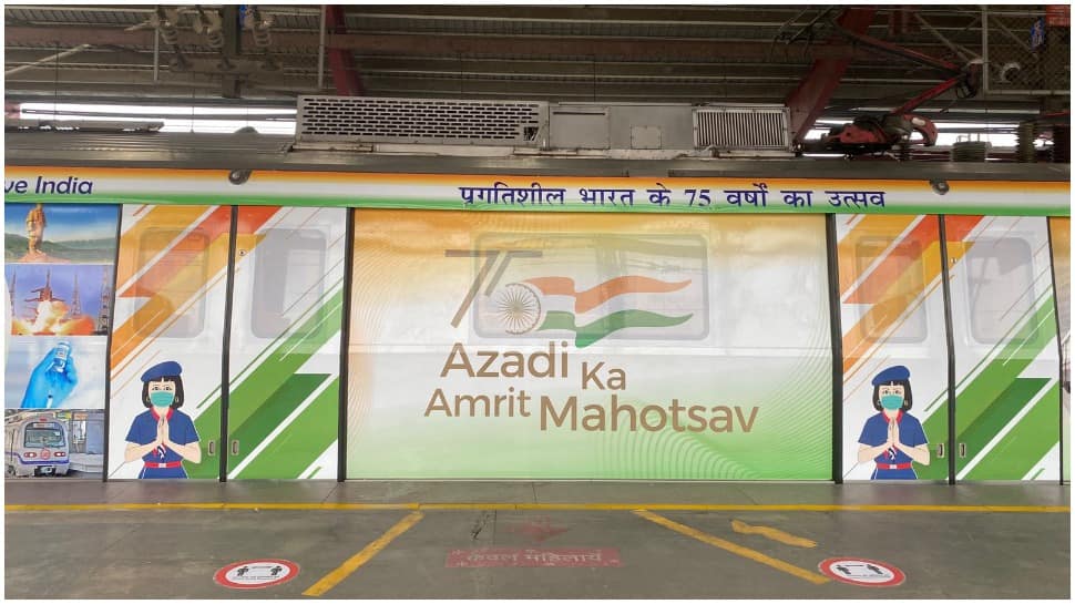 Delhi Metro launches special train to commemorate &#039;Azadi Ka Amrit Mahotsav&#039;