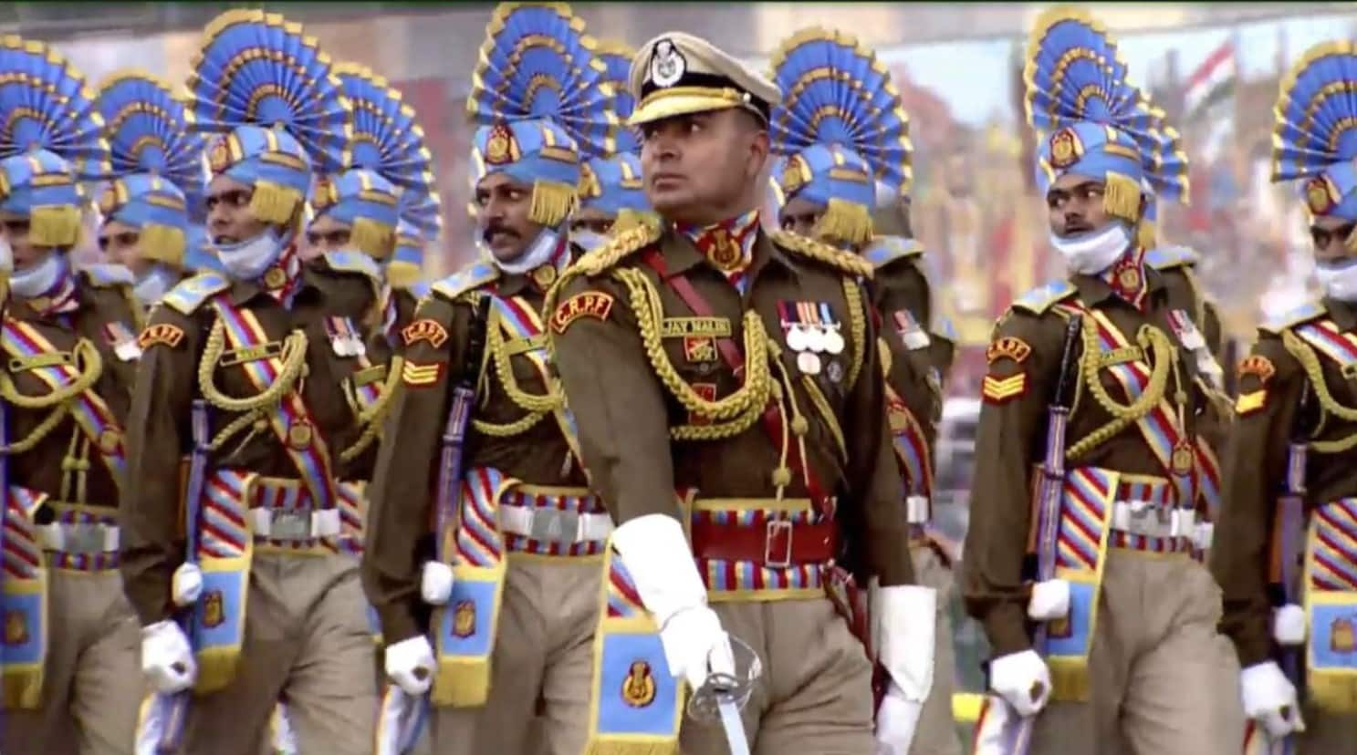 CRPF marching contingent