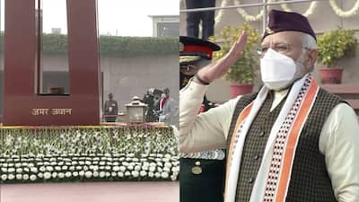 PM Narendra Modi at the National War Memorial