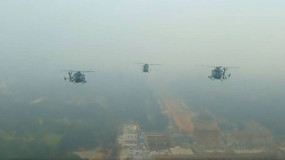 Cockpit view of Rudra formation by IAF, grand fly-past featuring 75 aircraft at Republic Day parade - Watch